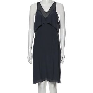 T by Alexander Wang sheer panel silk dress